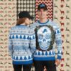 Detroit Lions Grinch And Dog Max Red Mens Christmas Ugly Sweater