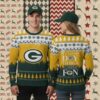 Green Bay Packers Jack Skellington Grinch Mens Christmas Ugly Sweater