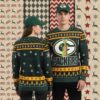 Green Bay Packers Reindeer Snowflakes Womens Christmas Ugly Sweater