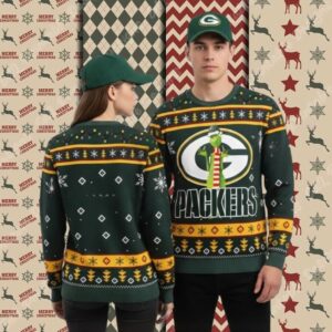 Green Bay Packers Grinch Xmas Womens Christmas Ugly Sweater