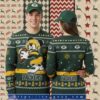 Green Bay Packers Xmas Tree Yellow Ladies Christmas Ugly Sweater