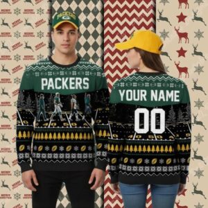 Green Bay Packers Personalized Best Players Cute Christmas Ugly Sweater