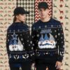 Rick And Morty Dallas Cowboys Blue Big And Tall Xmas Ugly Sweater