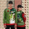 I Hate People Grinch Love Dallas Cowboys Blue Family Xmas Ugly Sweater