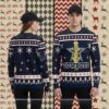 Personalized Dallas Cowboys Player Blue Womens Christmas Ugly Sweater