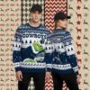 Rick And Morty Dallas Cowboys Blue Big And Tall Xmas Ugly Sweater