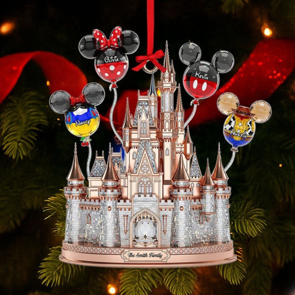 Balloon Family Acrylic Ornament, Custom Name Family Christmas Gift, Personalized Family Ornament 3 Balloon Family Acrylic Ornament