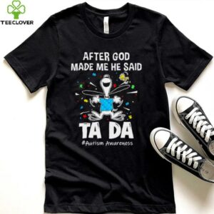 Snoopy and Woodstock after god made me he said ta da autism awareness shirt