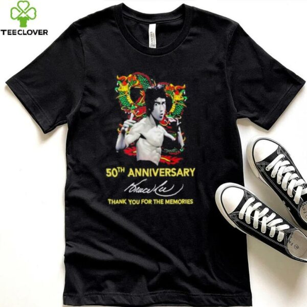 Bruce Lee The Dragon 50th anniversary thank you for the memories shirt