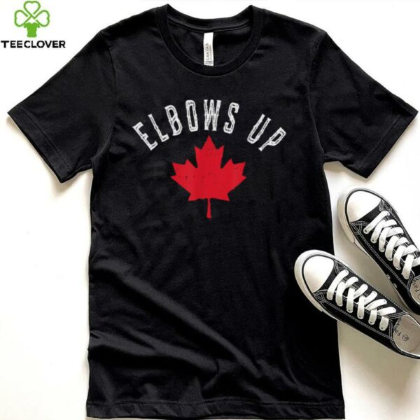 Elbows Up Canada True North Strong and Free Proud Canadian T Shirt