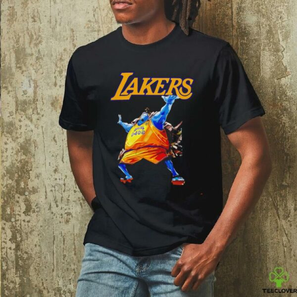 One Piece Jinbe Los Angeles Lakers NBA shirt