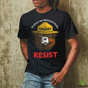 Retro Protect Our National Parks Smokey Resist Anti Trump T Shirt