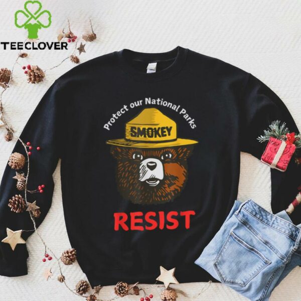 Retro Protect Our National Parks Smokey Resist Anti Trump T Shirt