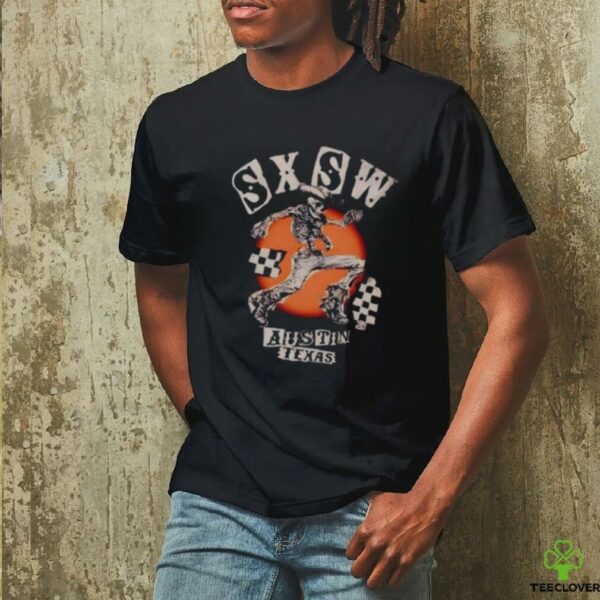 SXSW Austin Texas Skeleton Cowboy Unisex T shirt