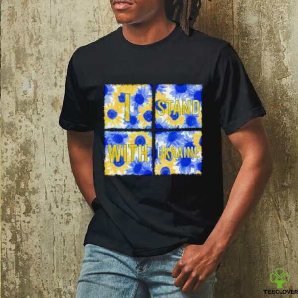 Stand With Ukraine Blue Yellow Sunflower shirt