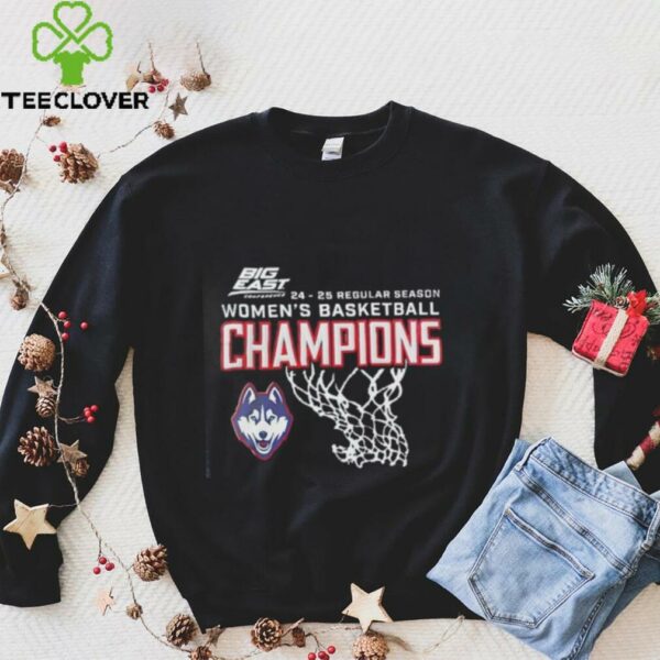 UConn Huskies Basketball Big East Regular Season Champions 2025 shirt