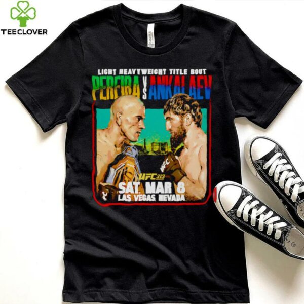 UFC 313 Alex Pereira vs Magomed Ankalaev matchup shirt