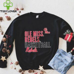 Ole Miss basketball text logo overlay shirt