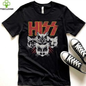 Kiss Hiss Cats Black T Shirt