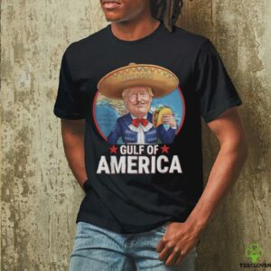 Retro Gulf Of USA America Est 2025 American Flag Gulf Mexico T Shirt