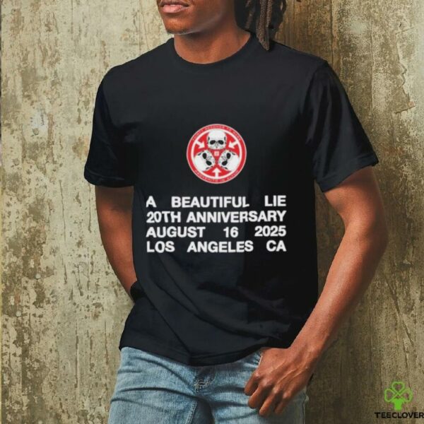 Thirty Seconds To Mars Emo A Beautiful Lie 20th Anniversary August 16 2025 Los Angeles CA T shirts