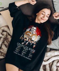 007 60 Years Of Bond 1962 2022 Thank You For The Memories T Shirt 1 007 60 Years Of Bond 1962 2022 Thank You For The Memories T Shirt