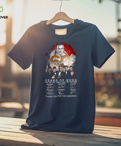 007 60 Years Of Bond 1962 2022 Thank You For The Memories T Shirt 2 007 60 Years Of Bond 1962 2022 Thank You For The Memories T Shirt