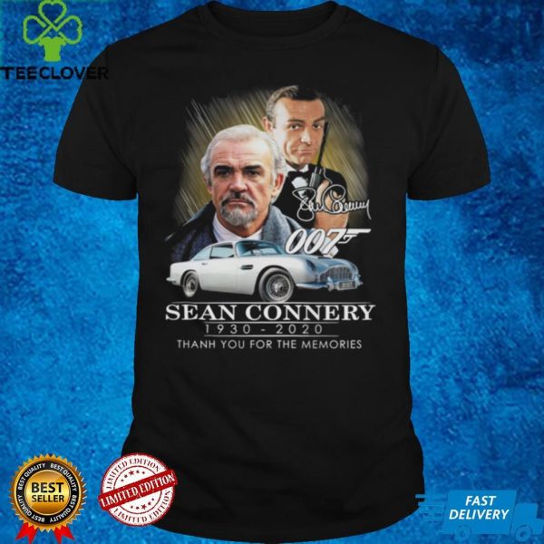 007 Sean Connery 1930 2020 thank you for the memories signatures hoodie, sweater, longsleeve, shirt v-neck, t-shirt