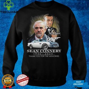 007 Sean Connery 1930 2020 thank you for the memories signatures hoodie, sweater, longsleeve, shirt v-neck, t-shirt