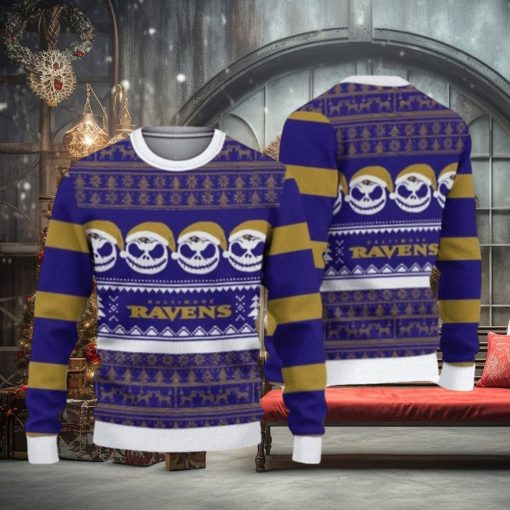 Baltimore Ravens Pumpkin Ugly Christmas Sweaters