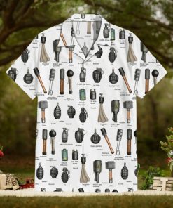 Armory Bomb Grenade Explosion Cuban Collar Hawaiian Shirt