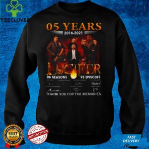05 years 2016 2021 Lucifer 06 season 93 episodes signatures hoodie, sweater, longsleeve, shirt v-neck, t-shirt