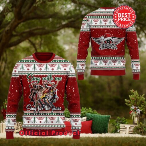 Aerosmith Sing With Me Sing For The Year Ugly Christmas Sweater