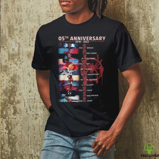 05th Anniversary 2018 – 2023 Spider Verse T Shirt