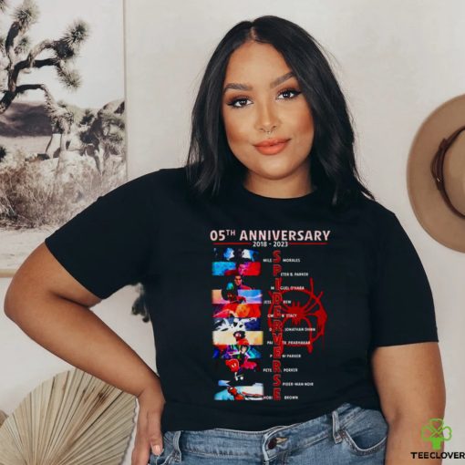 05th Anniversary 2018 – 2023 Spider Verse T Shirt