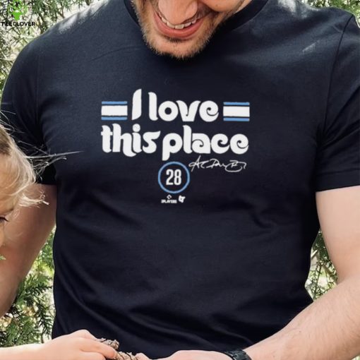 Official Alec Bohm I Love This Place 28 Signature Shirt