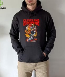 Mickey Mouse Pumpkin Halloween Vince Lombardi Trophy Cleveland Browns T Shirt