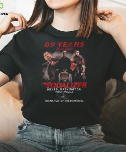 09 Years 2014 – 2023 The Equalizer Denzel Washington Robert Mccall Thank You For The Memories T Shirt