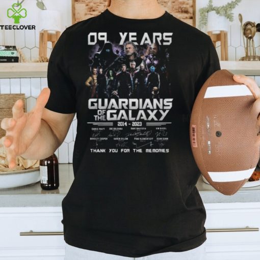 09 Years Guardians Of The Galaxy 2014 – 2023 Thank You For The Memories T Shirt – Limited Edition