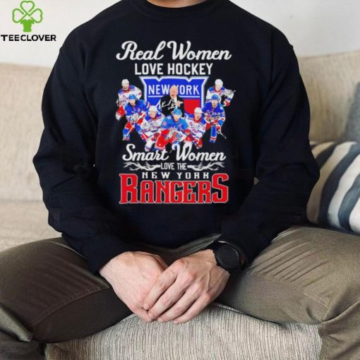 Real women love hockey smart women love the New York Rangers signatures shirt