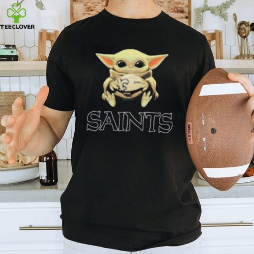 Baby Yoda Hug New Orleans Saints Star War Shirt