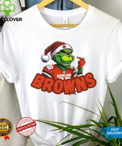 Santa Hat Grinch Football Cleveland Browns Merry Christmas 2023 Shirt 1 Santa Hat Grinch Football Cleveland Browns Merry Christmas 2023 Shirt