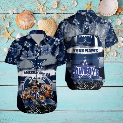 Dallas Cowboys NFL Hawaiian hoodie, sweater, longsleeve, shirt v-neck, t-shirt Custom Name Summer Gift