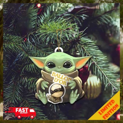 Baby Yoda Hug Ballon d’Or 2023 Cute Tree Decorations Christmas Gift Ornament