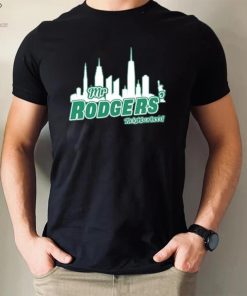 Aaron Rodgers New York Jets Mr Rogers Neighborhood Skyline Shirt