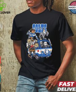 Original Indianapolis Colts NFL Horror Characters Movie Hippie Halloween Shirt