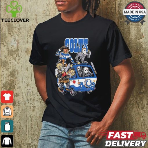 Original Indianapolis Colts NFL Horror Characters Movie Hippie Halloween Shirt