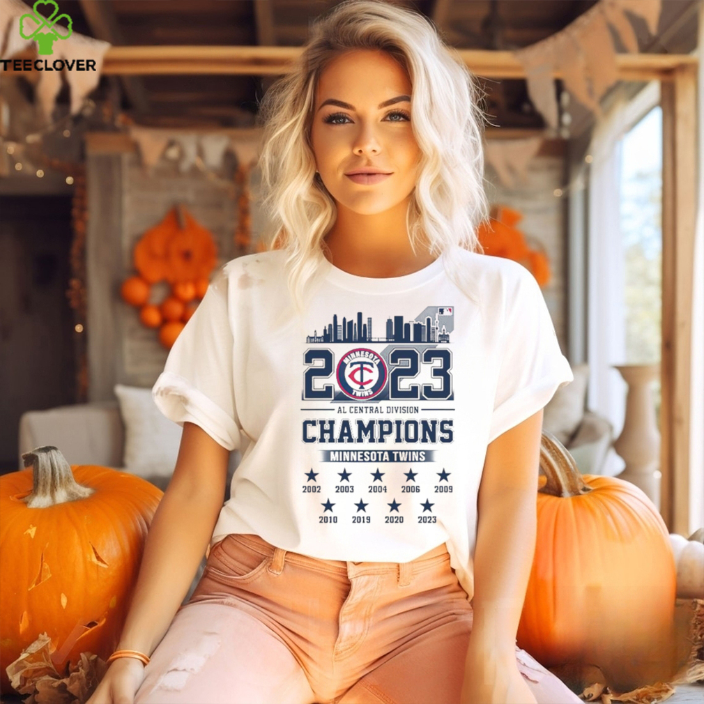 Official Minnesota Twins 2023 Al Central Division Champions Skyline shirt,  hoodie, longsleeve, sweatshirt, v-neck tee