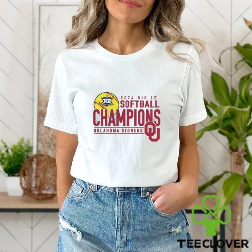 Oklahoma Sooners 2024 Big 12 Softball Conference Tournament Champions Base Stealer T Shirt