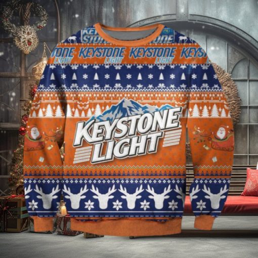 Keystone Light Beer Ugly Christmas Sweater